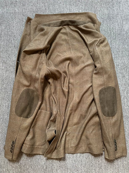 high-quality cashmere silk blend blazer