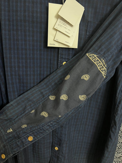 Visvim 12AW ICT Indigo Paisley Shirt