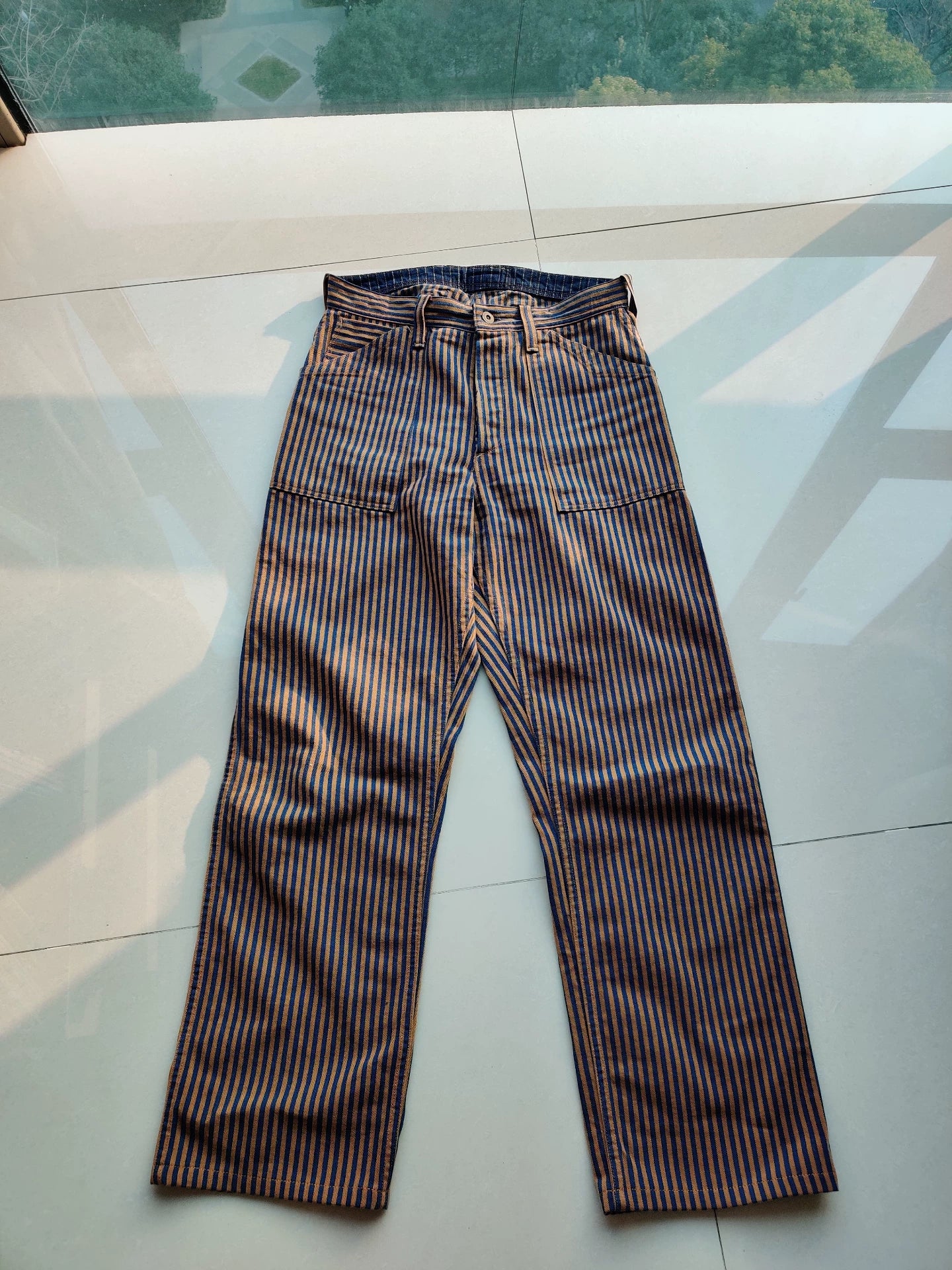 freewheelers longshoreman striped work pants