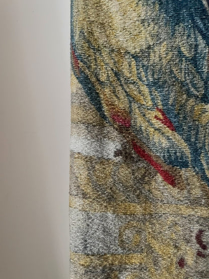 drapes van noten floral knit baseball jacket