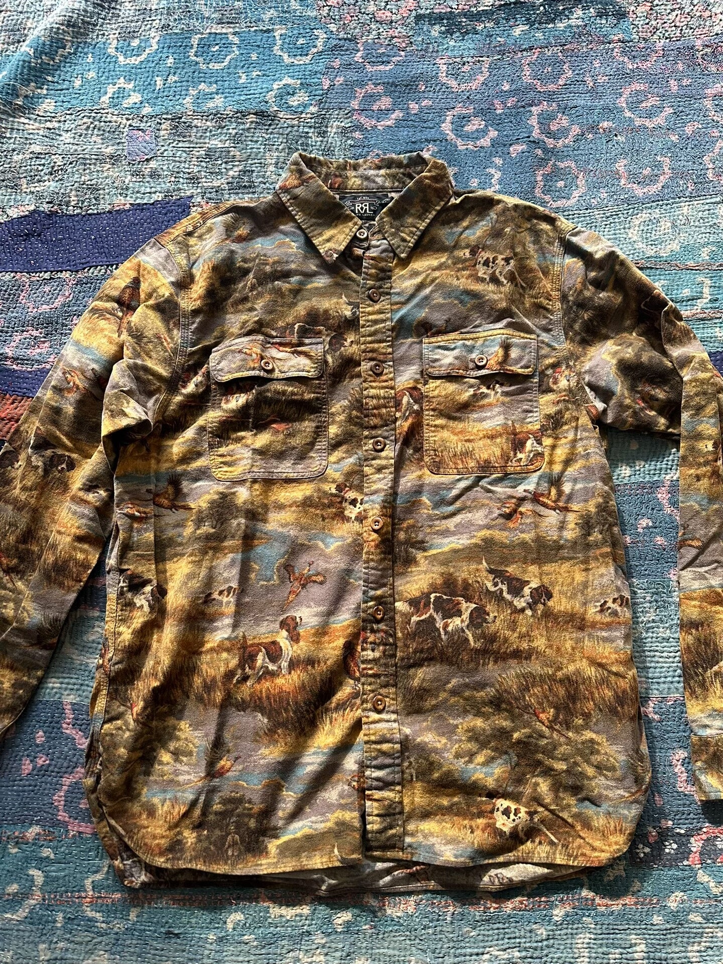 RRL Hunting Dog Shirt in Large