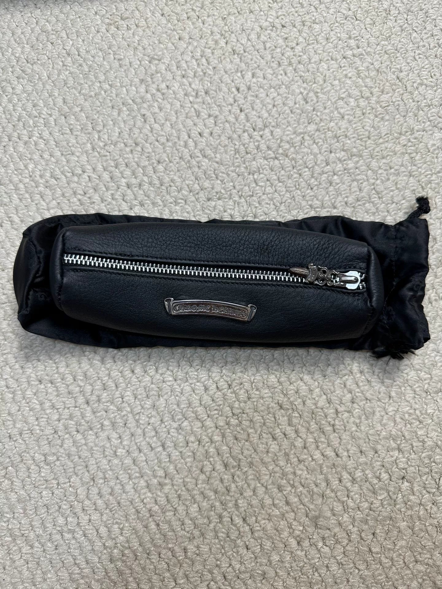 Chrome Hearts Silver Sword Zipper Pencil Case