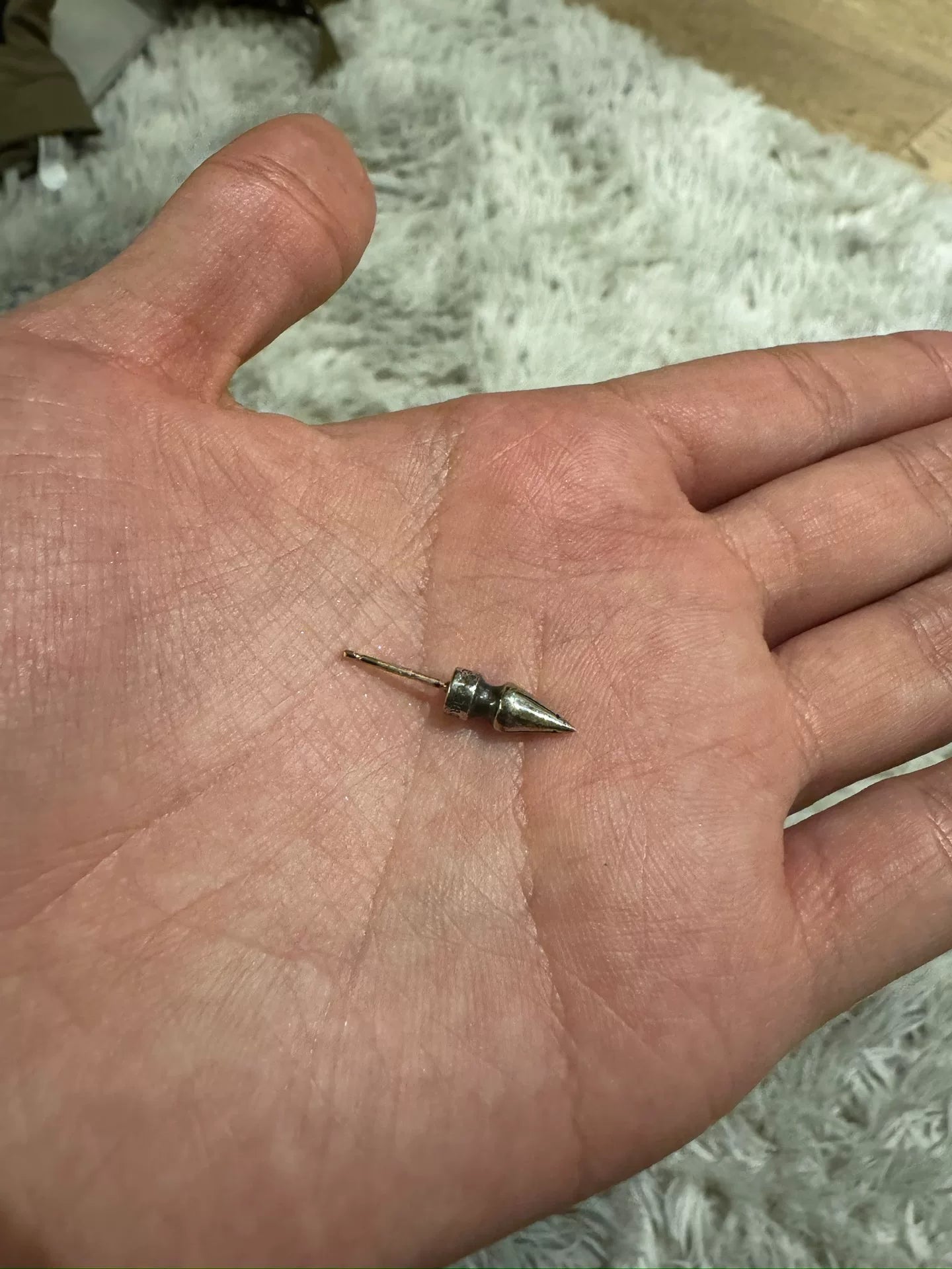 Chrome Hearts Spike Bullet Earrings