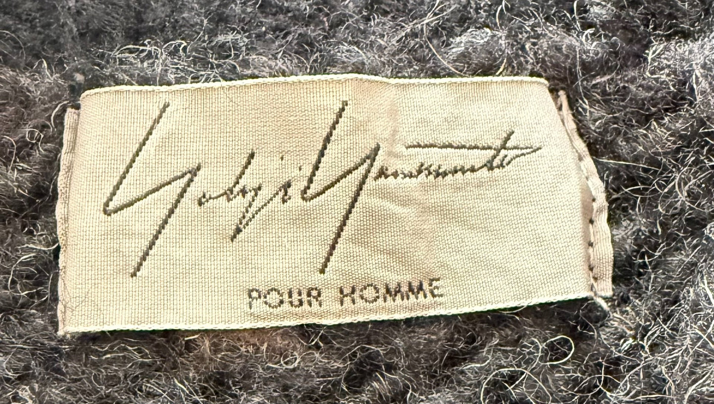 Yohji Yamamoto Wool Asymmetrical Sweater Coat