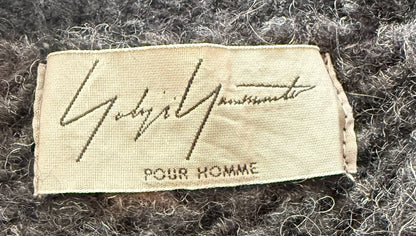 Yohji Yamamoto Wool Asymmetrical Sweater Coat