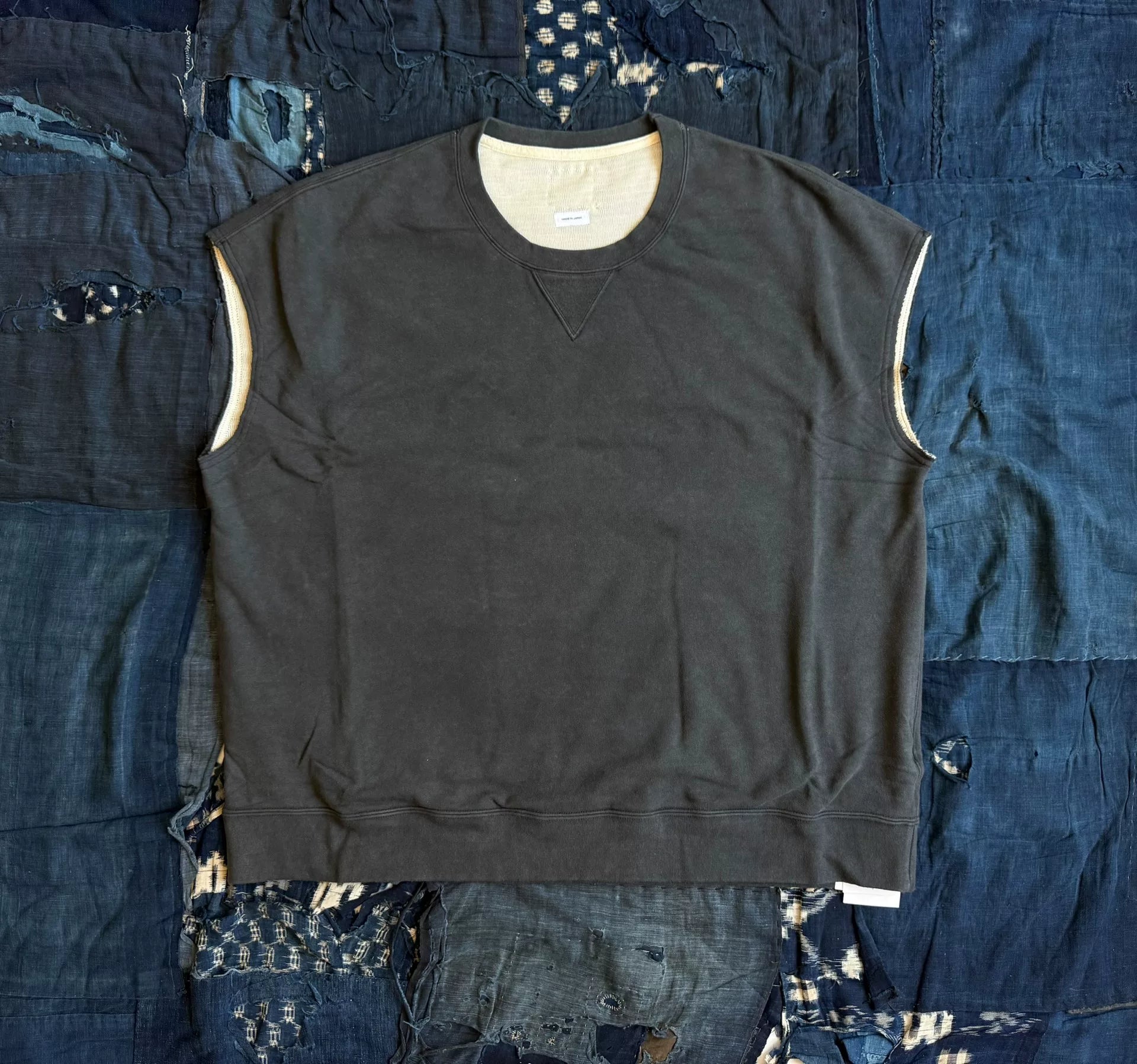 VISVIM 25AW MONDO DUAL SWEAT SLEEVELESS