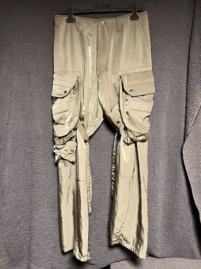 Julius_7 Military Green Shell Pants