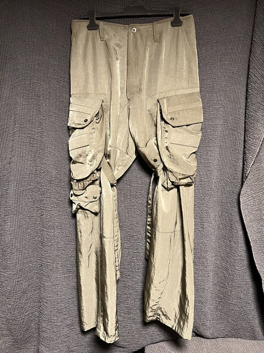 Julius_7 Military Green Shell Pants