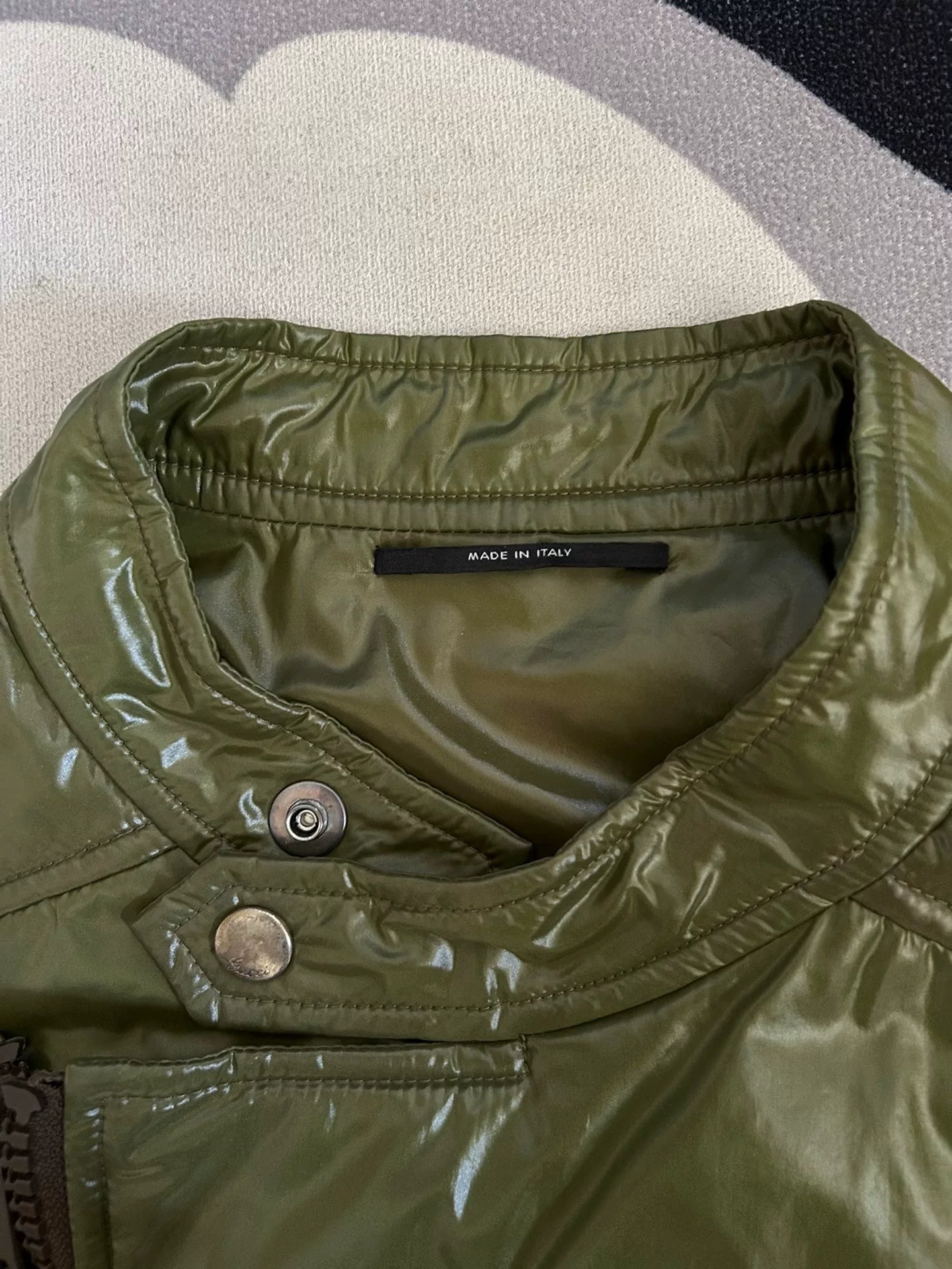 Gucci Olive Green Sleeveless Jacket