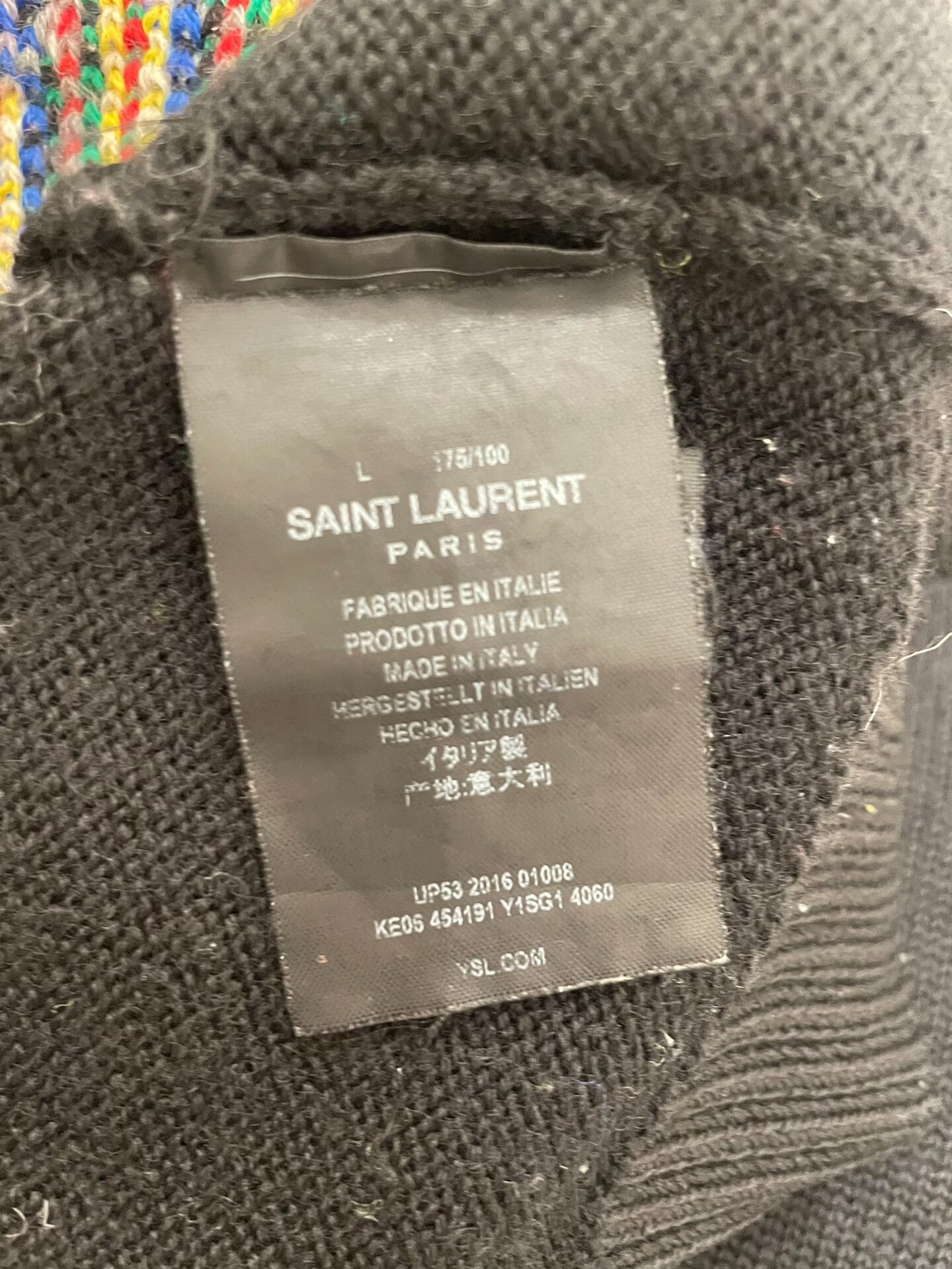 YSL Men's Wool Sweater in Gray