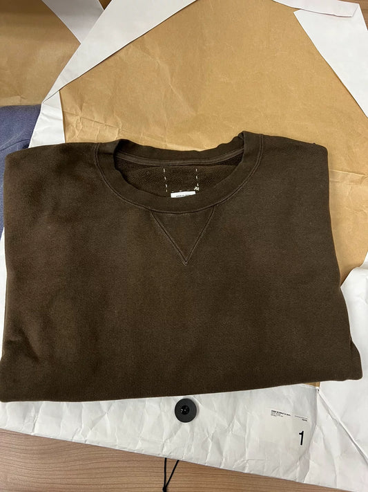 visvim jumbo sb sweat 3/4 in dk.mud