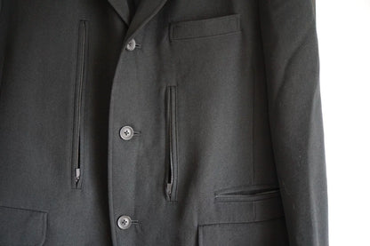 Yohji Yamamoto Black Pocket Zipper Suit