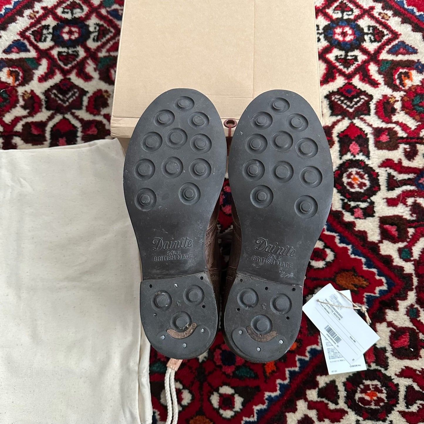 visvim ict lafayette mud-dyed boots