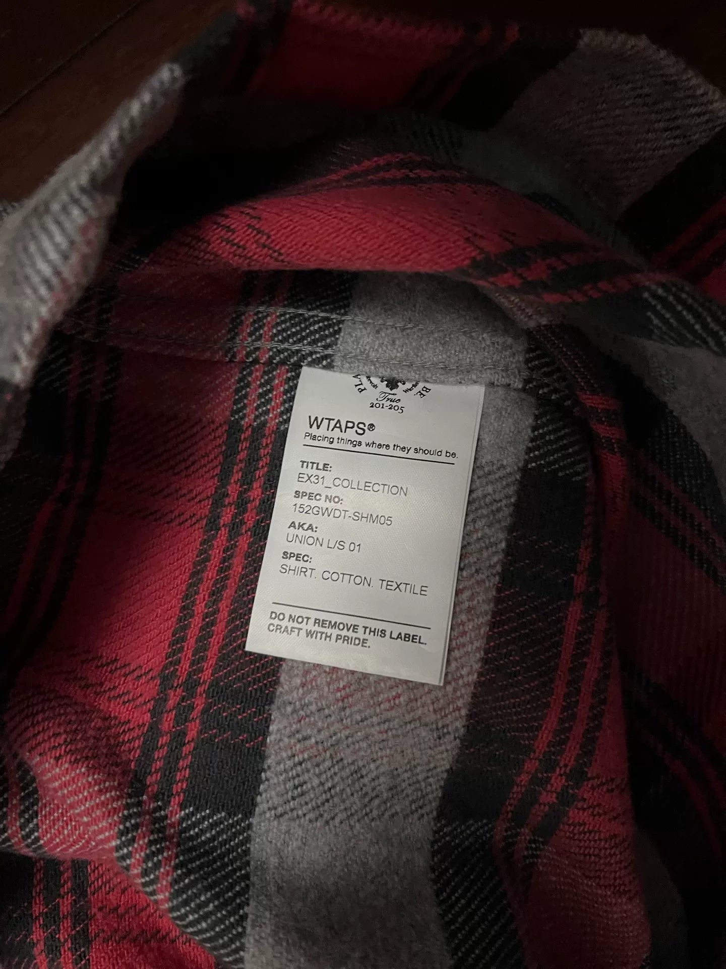 WTAPS 15AW Union LS Shirt