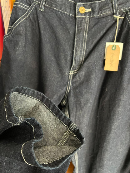 indigo painter pants with tag