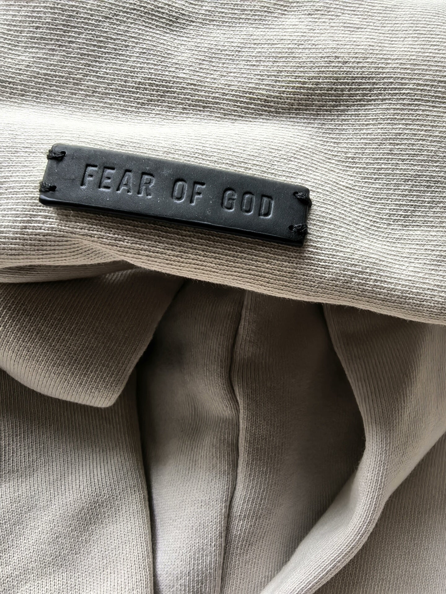 fear of god 7th season beige sweatshirt