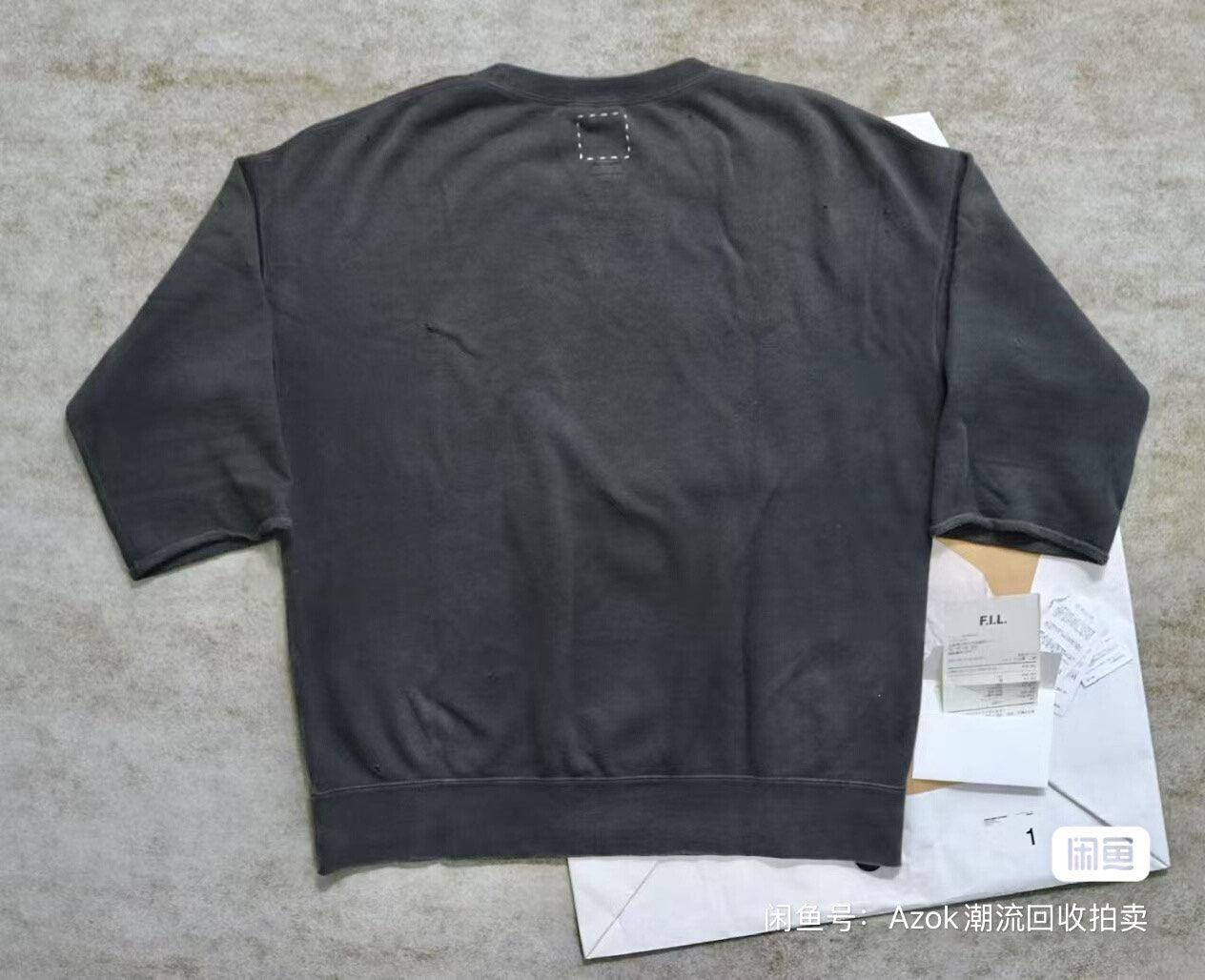 Visvim 21AW Jumbo Sweat 3/4 Crash