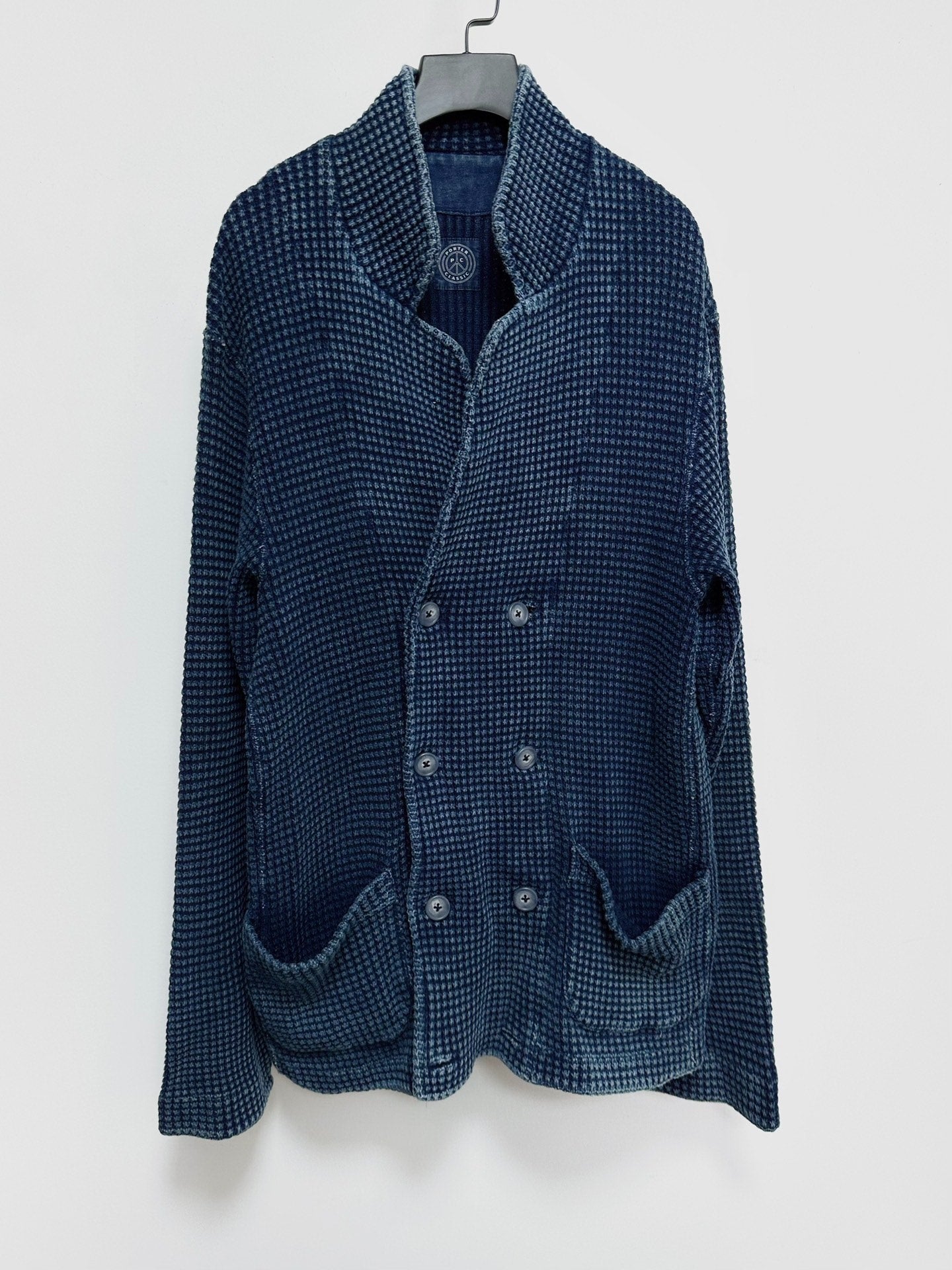 PORTER CLASSIC Indigo Double-Breasted Jacket