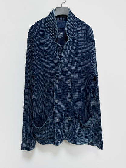 PORTER CLASSIC Indigo Double-Breasted Jacket