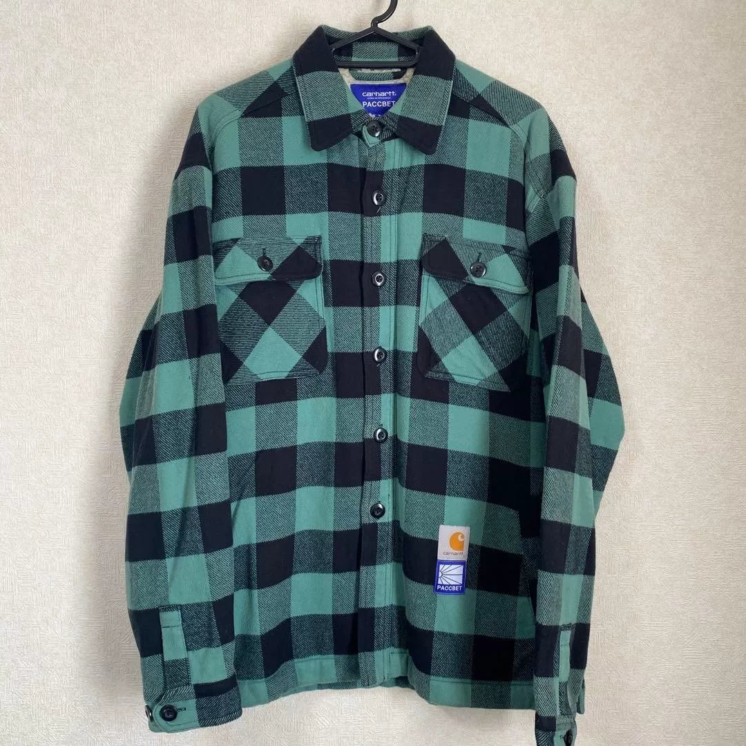 carhartt wip × paccbet check flannel shirt
