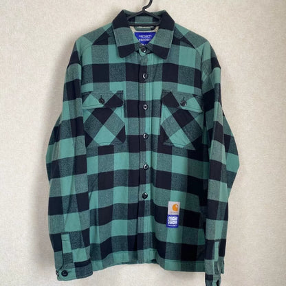 carhartt wip × paccbet check flannel shirt