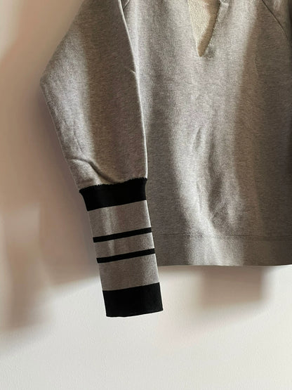 alexander mcqueen early collection collar sweatshirt