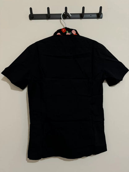 Raf Simons Floral Collar Short Sleeve Shirt