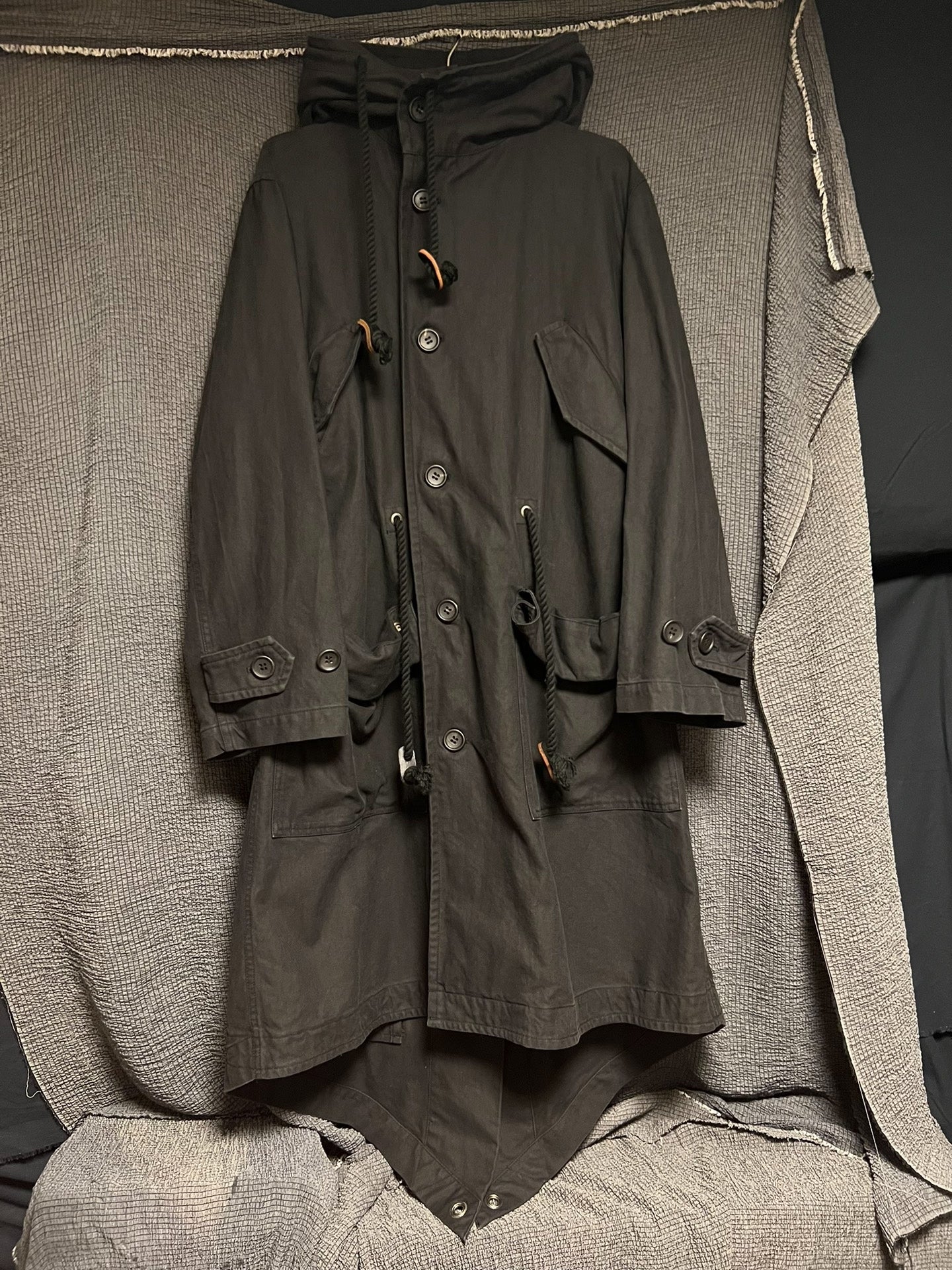 rare yohji yamamoto washed coat