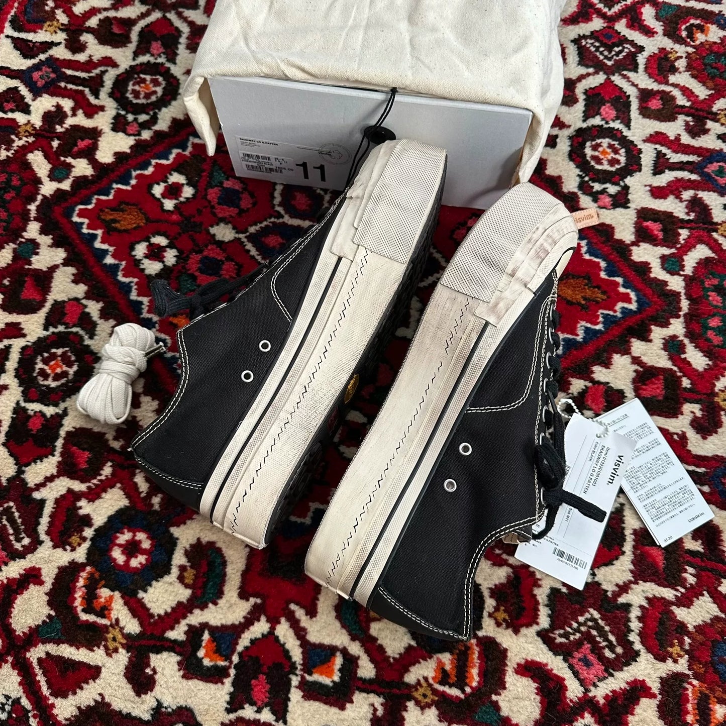 visvim 22aw skagway canvas shoes size 11