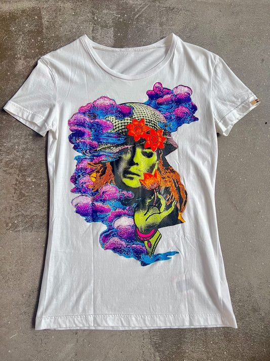 John Galliano colorful printed top