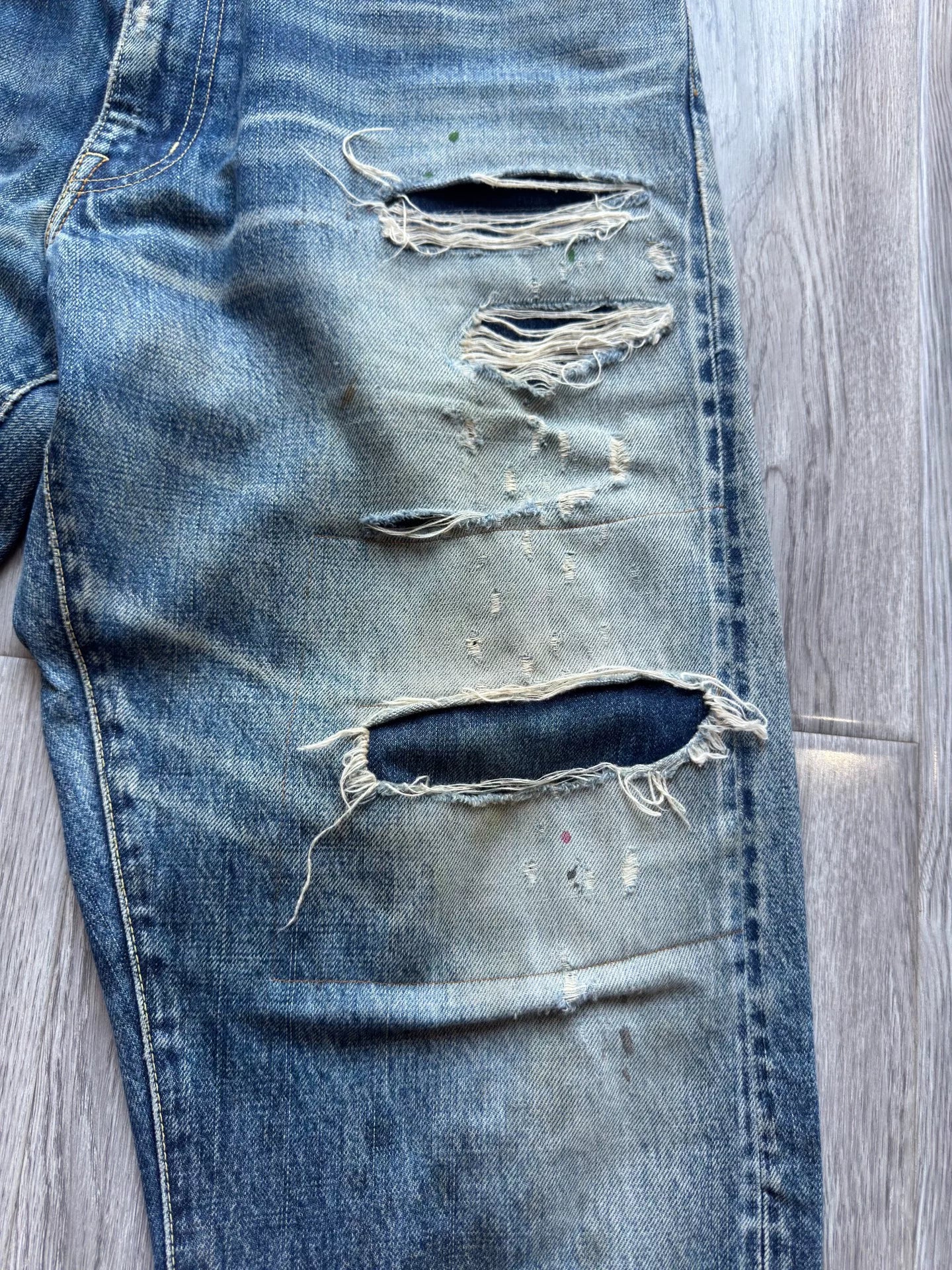 visvim 19ss Distressed Blue Jeans