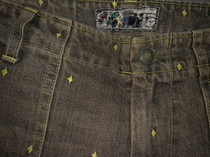 Undercover Distressed Washed Embroidered Jeans