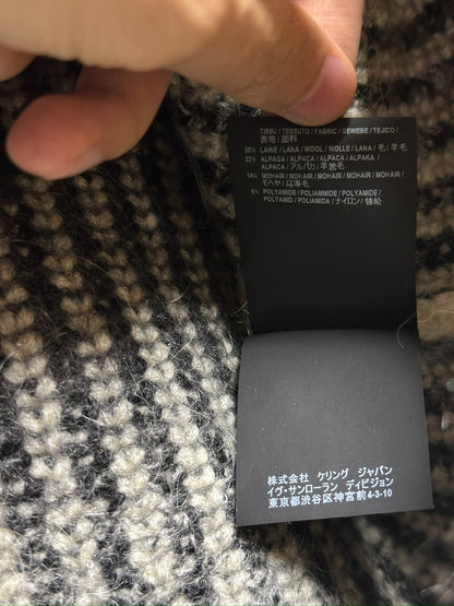 Saint Laurent Black White Stripe Sweater L