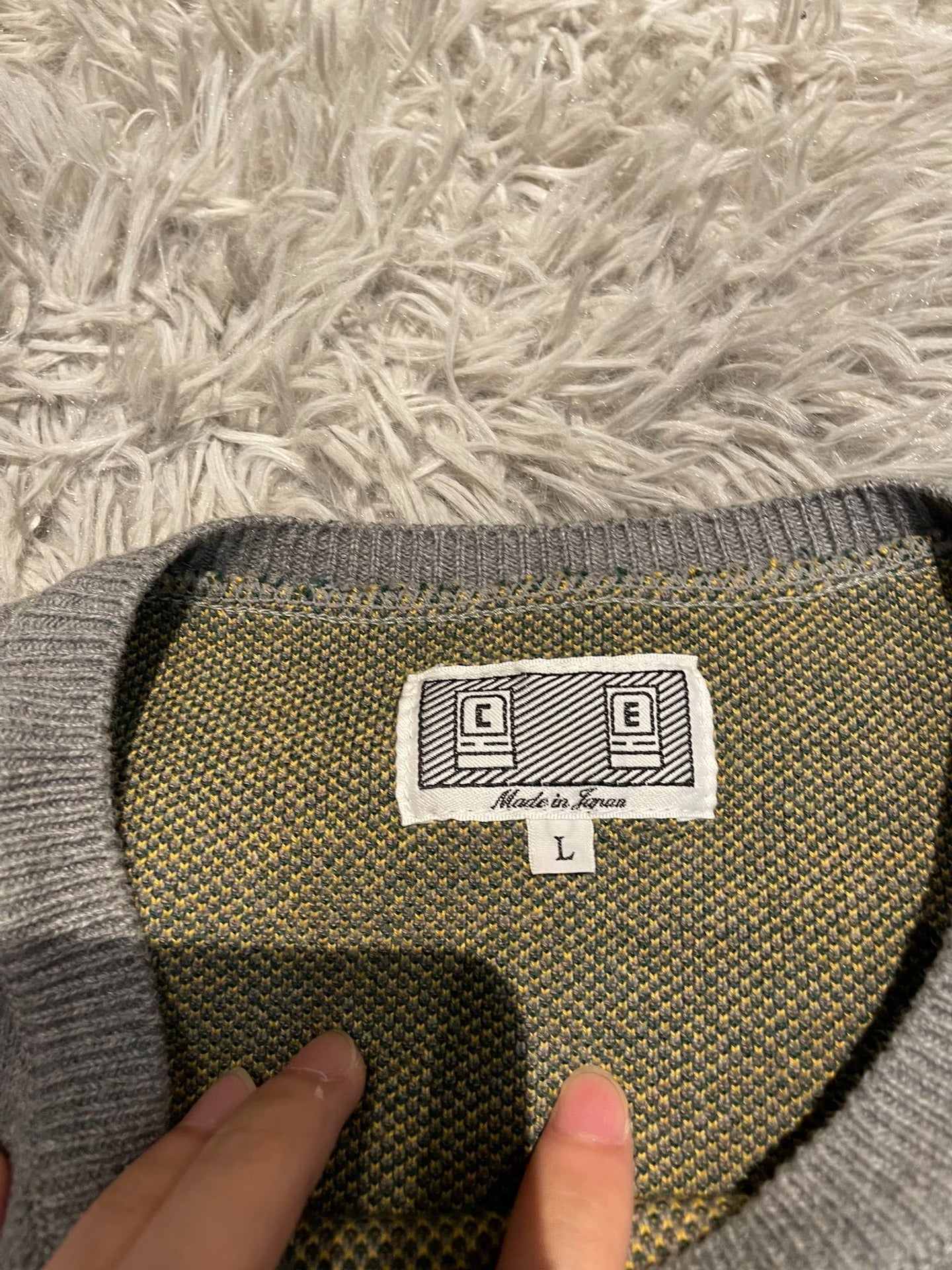 C.E/CAVEMPT Gray Knit Sweater