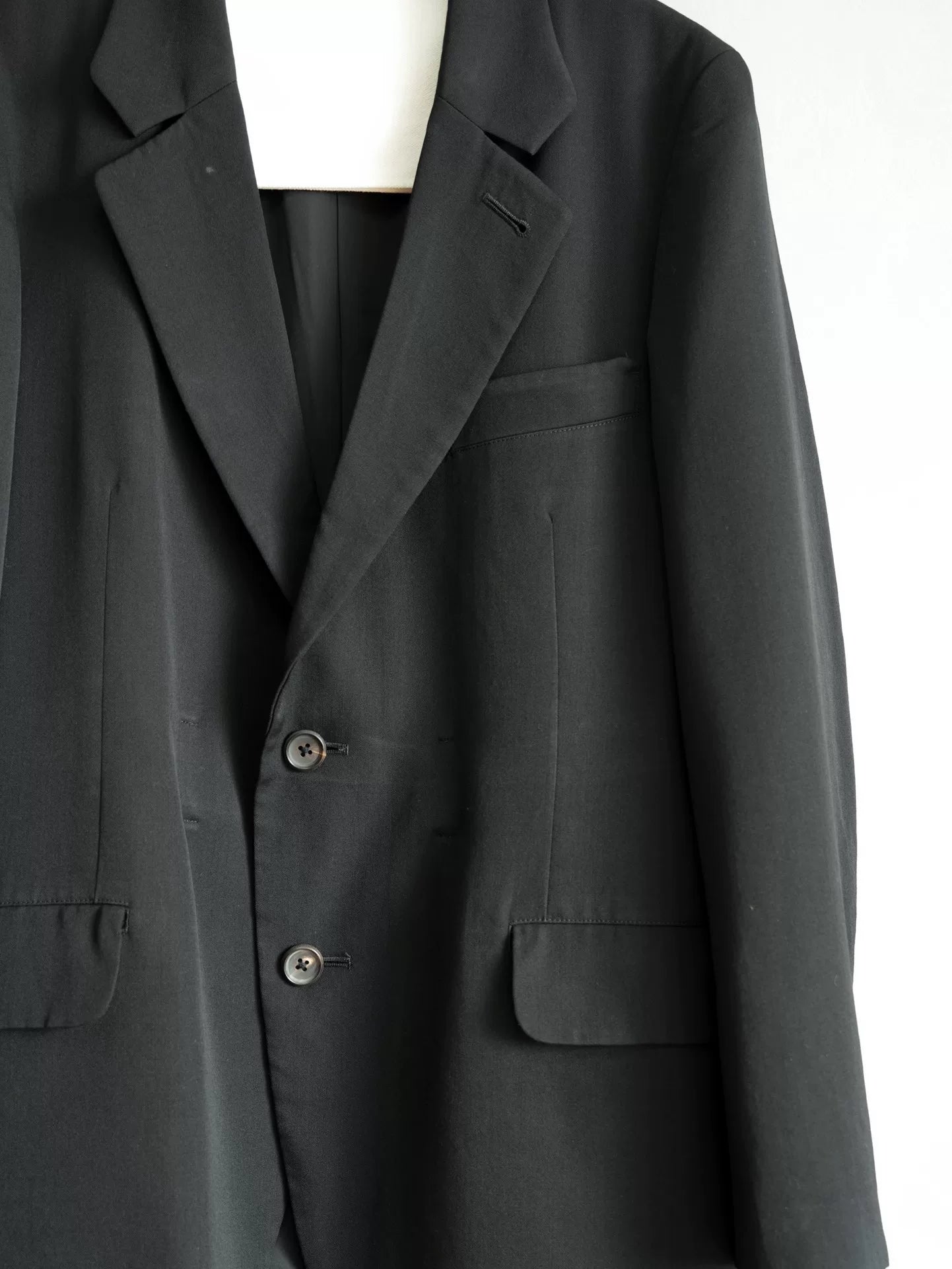 black Yohji Yamamoto tie jacket