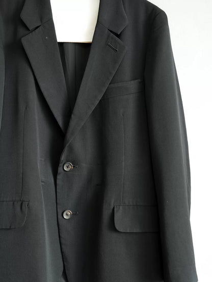 black Yohji Yamamoto tie jacket