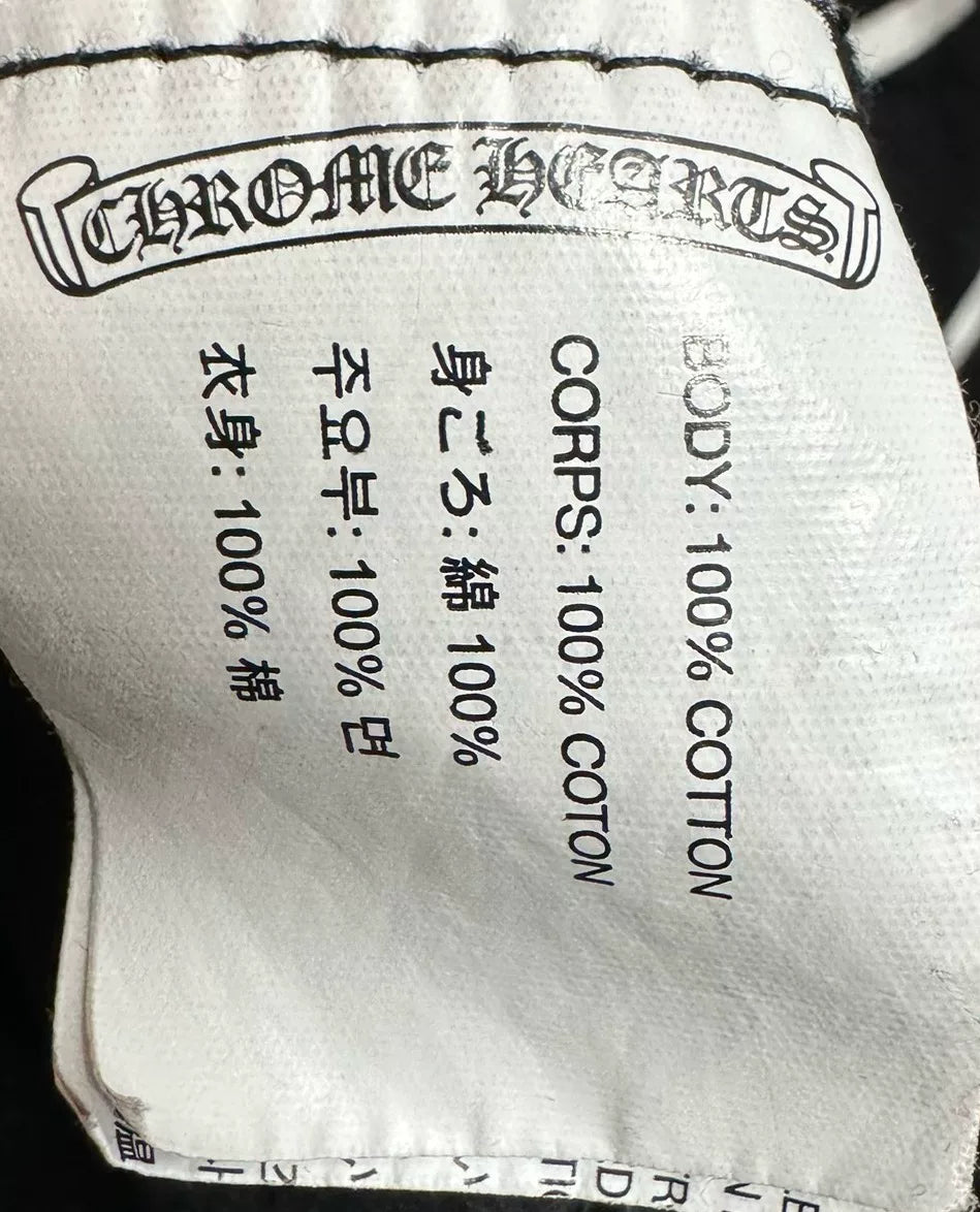 chromehearts limited edition black hoodie
