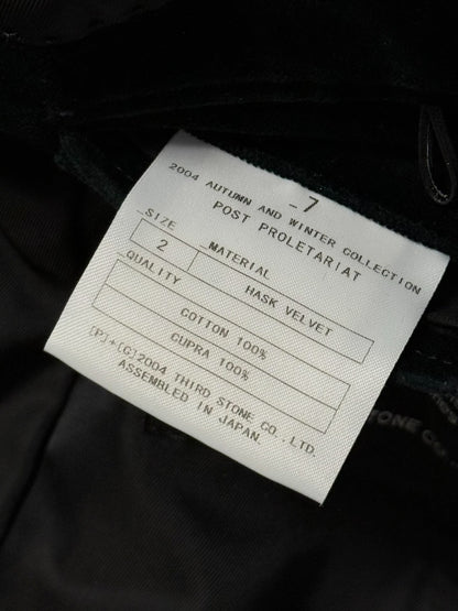 Julius Velvet Split Deconstructed Blazer