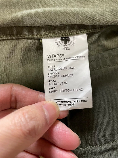 WTAPS 17SS SCOUT Washed Military Shirt