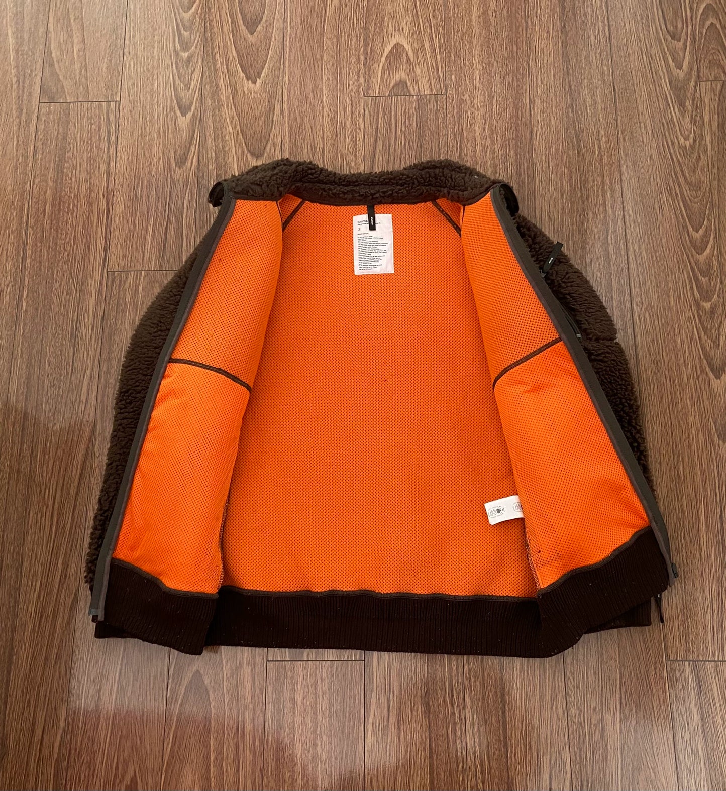 WTAPS Polar Jacket in Brown Fleece