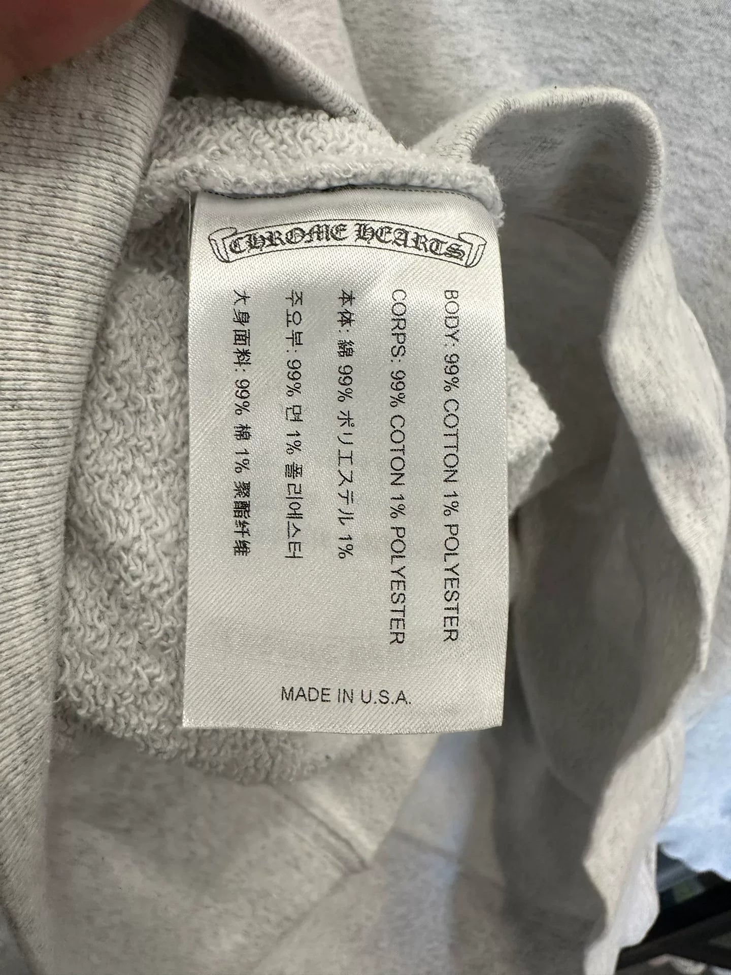 Chrome Hearts Mattyboy Graffiti Gray Crewneck