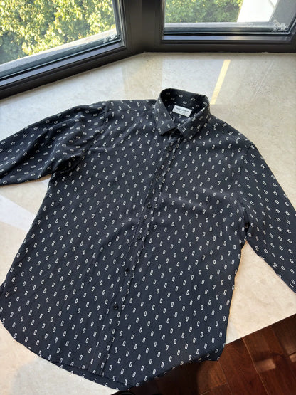 YSL Men's 100% Silk Printed Shirt