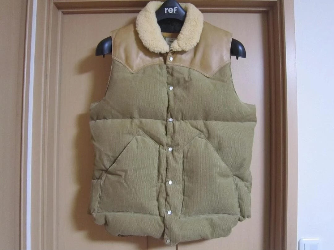 rocky mountain down vest with collar
