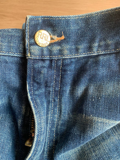 RRL Ralph Lauren Slim Fit Distressed Jeans