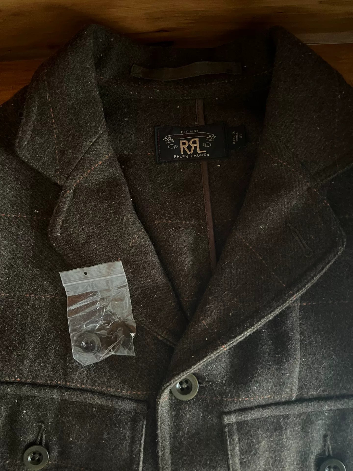 double rl wool vintage hunting jacket