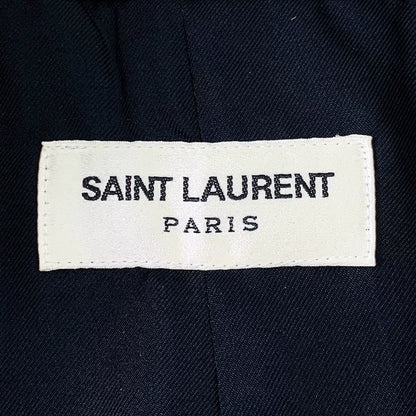 Saint Laurent Leopard Print V-Neck Blazer