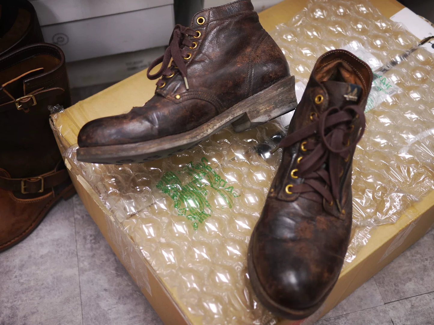 visvim brigadier boots dark brown size 10