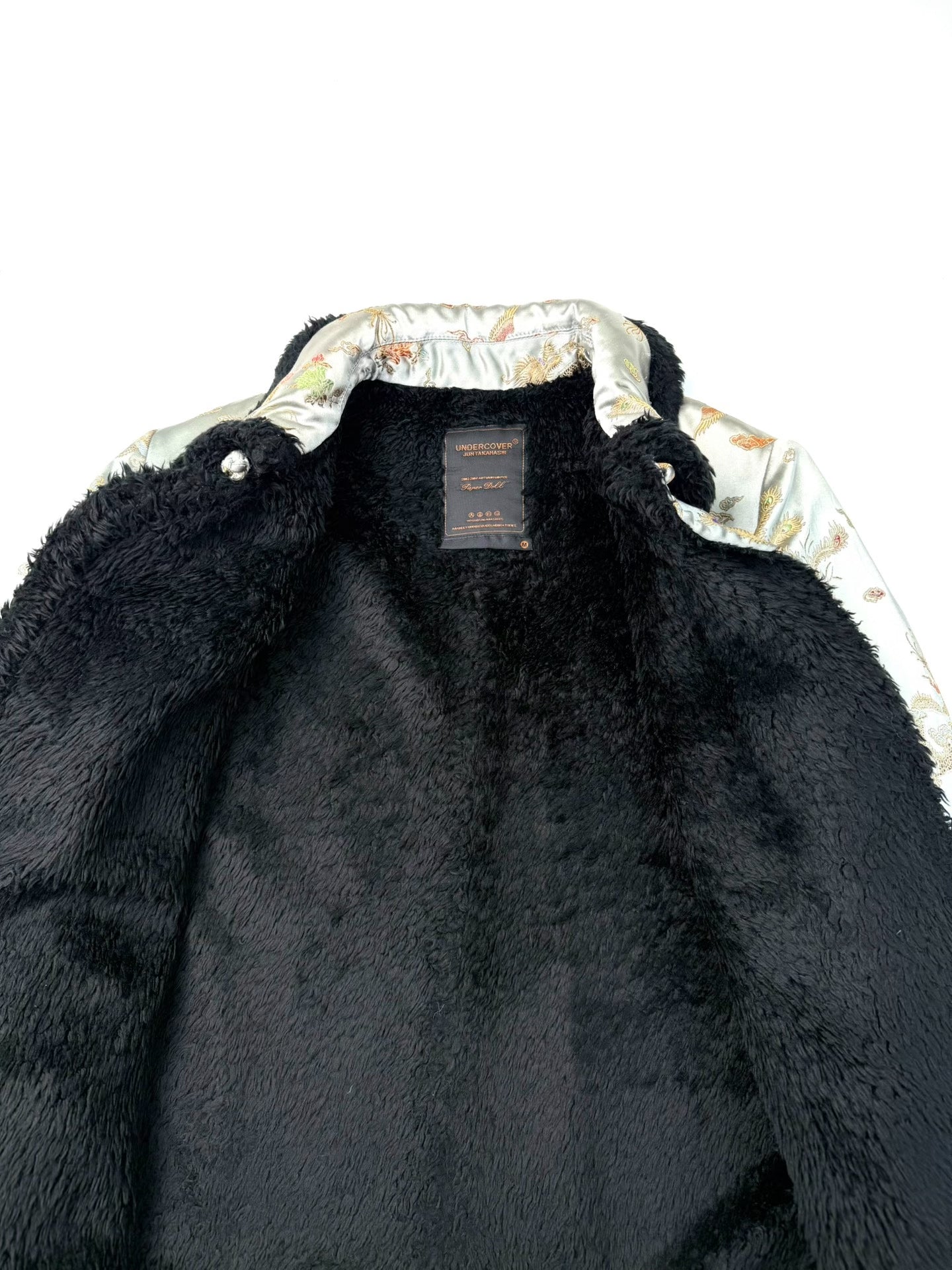 undercover silk brocade jacket with frog buttons