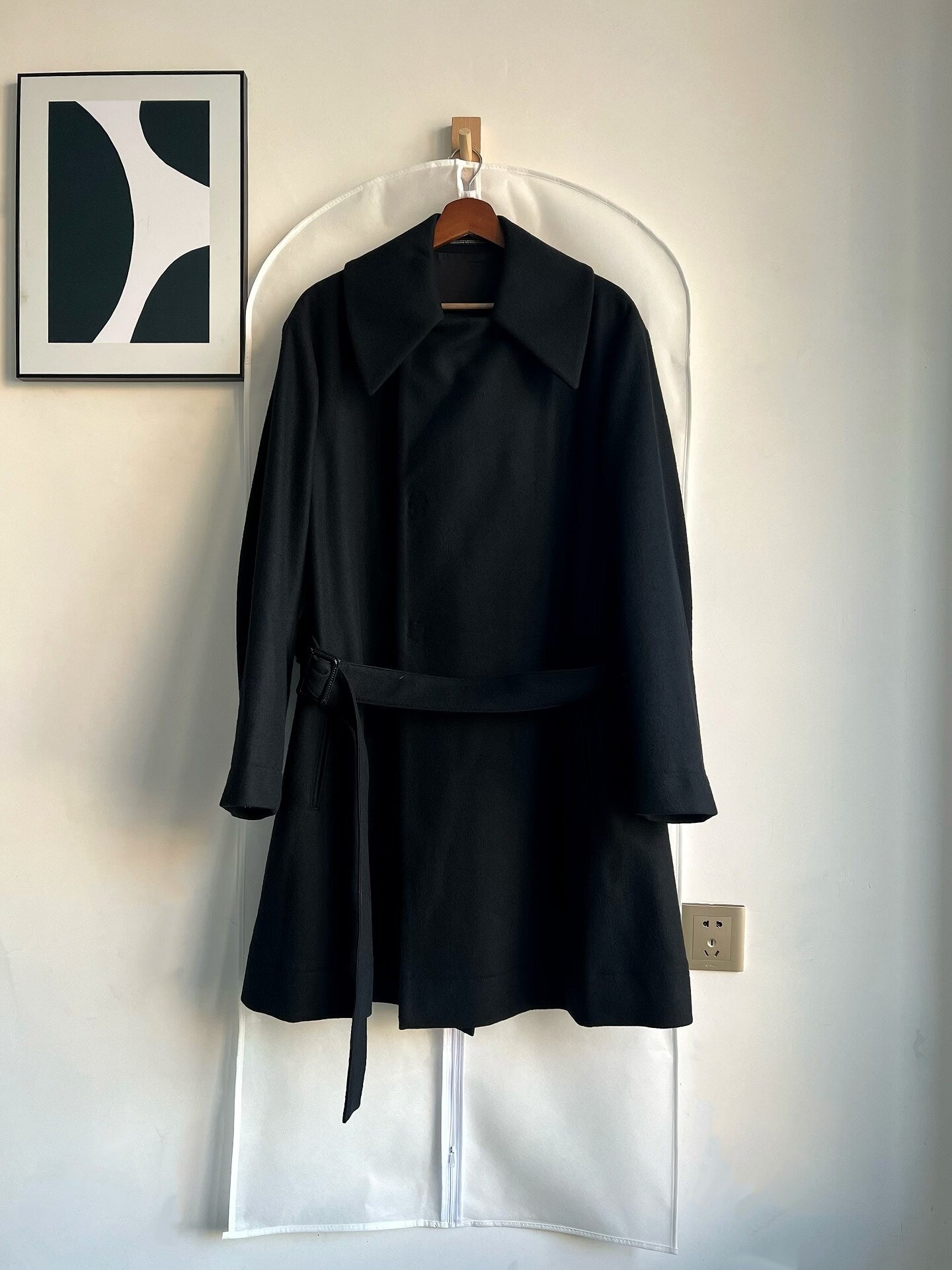 Yohji Yamamoto Oversized Black Coat
