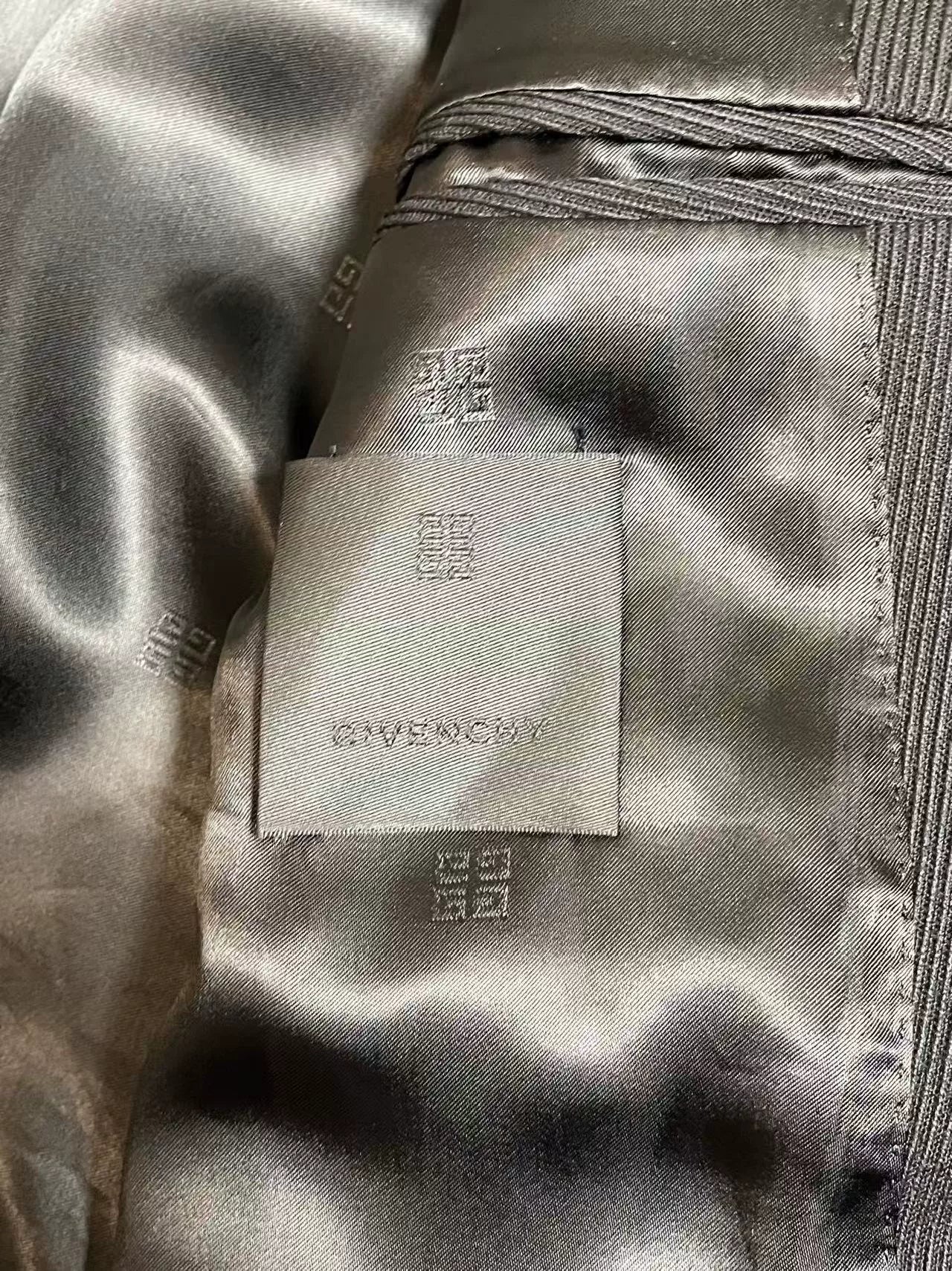 Givenchy Black Wool Coat for Men